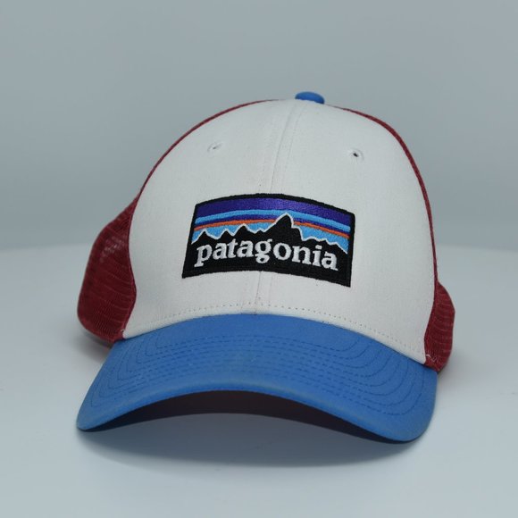 Patagonia Other - Patagonia P-6 Logo LoPro Trucker Hat Red & Blue